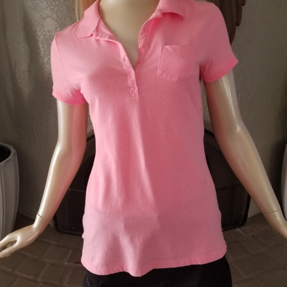 Pink polo shirt